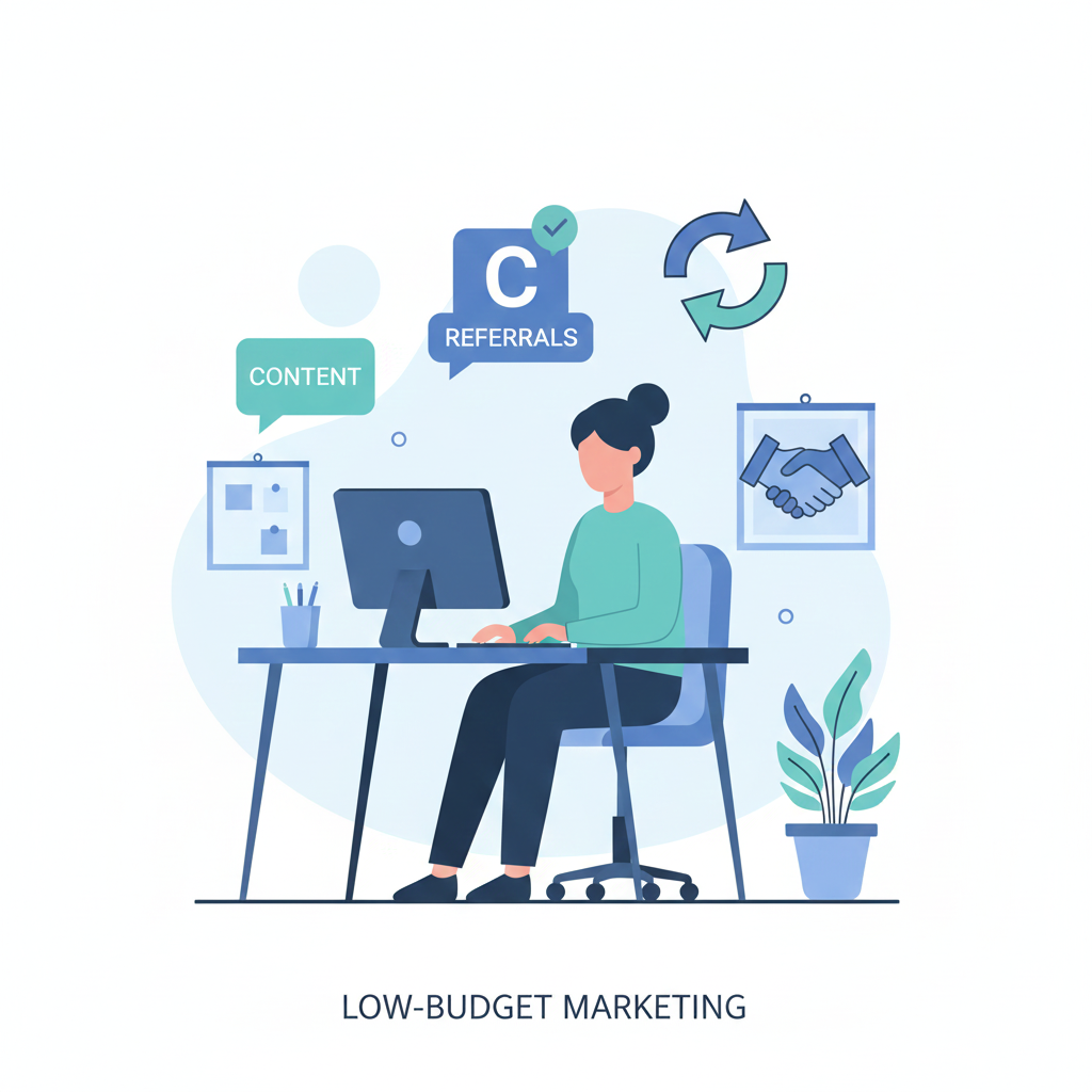 Affordable marketing channels and partnerships used in small business growth strategies