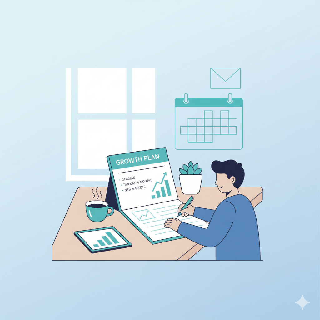 Business roadmap illustrating a clear plan as part of effective small business growth strategies