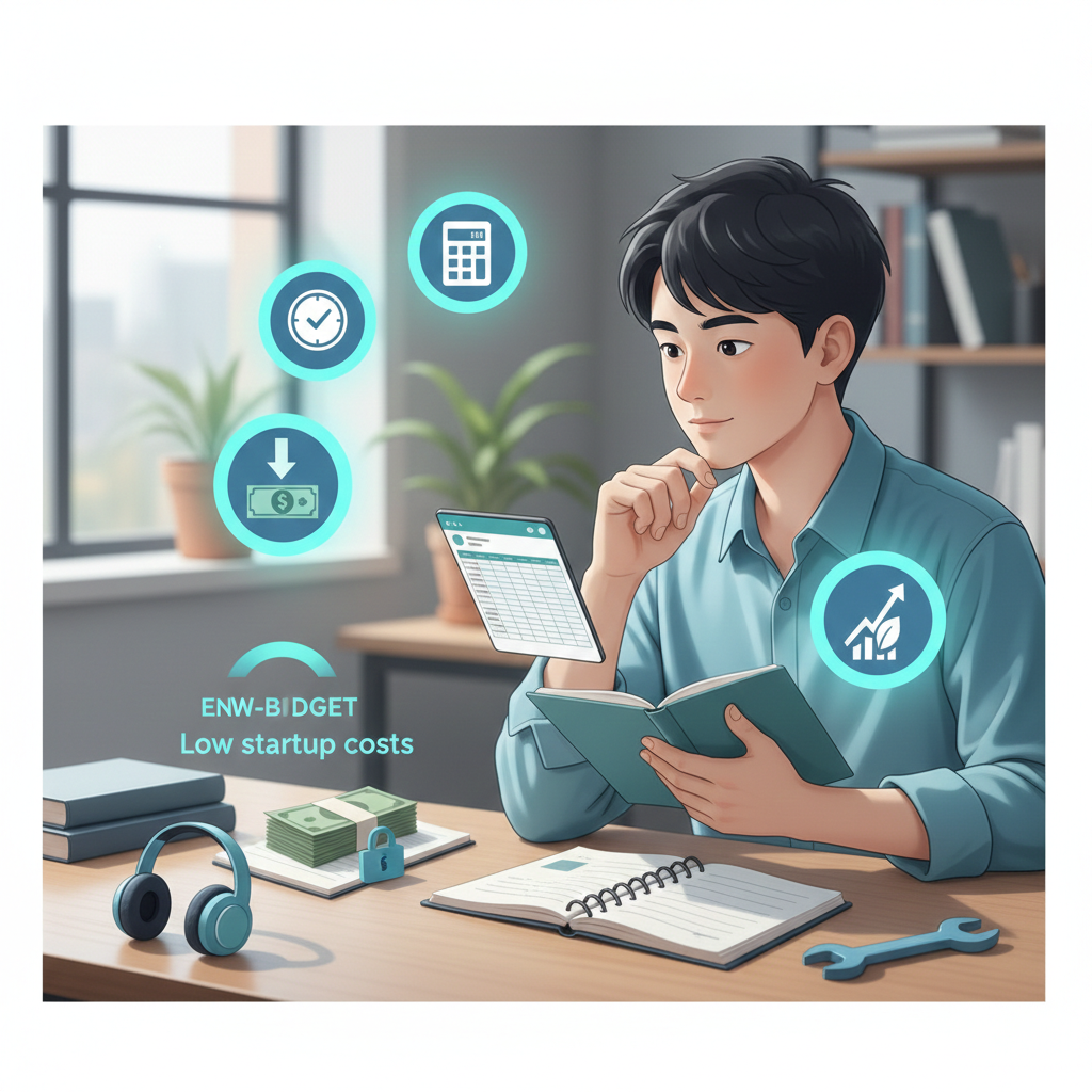 Low capital business setup for students using minimal money and basic tools