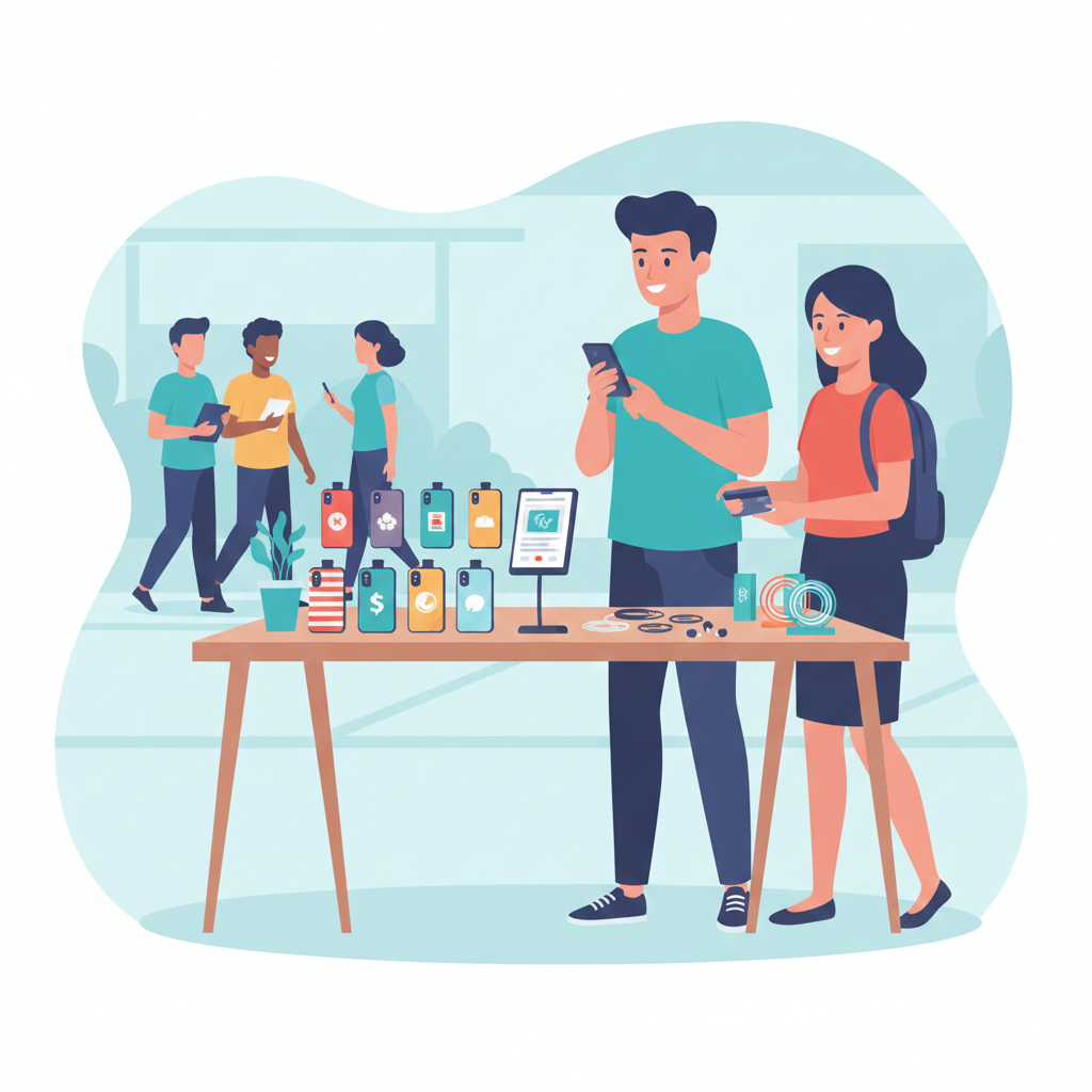 Student selling phone accessories and gadgets as a low capital retail business