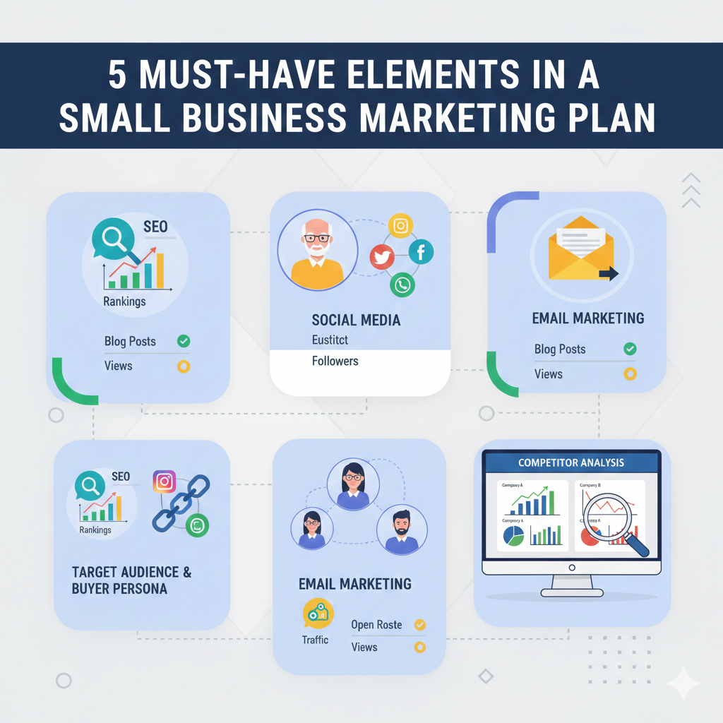 5 Must-Have Elements in a Small Business Marketing Plan (That Drive Real Growth)
