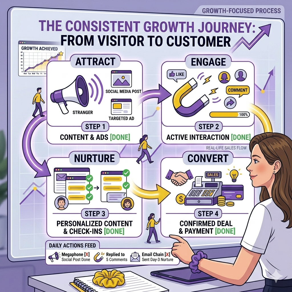 SALES SYSTEM FOR A SMALL BUSINESS: STOP CHASING LEADS & BUILD A PREDICTABLE MACHINE IN 2026 1774501873519