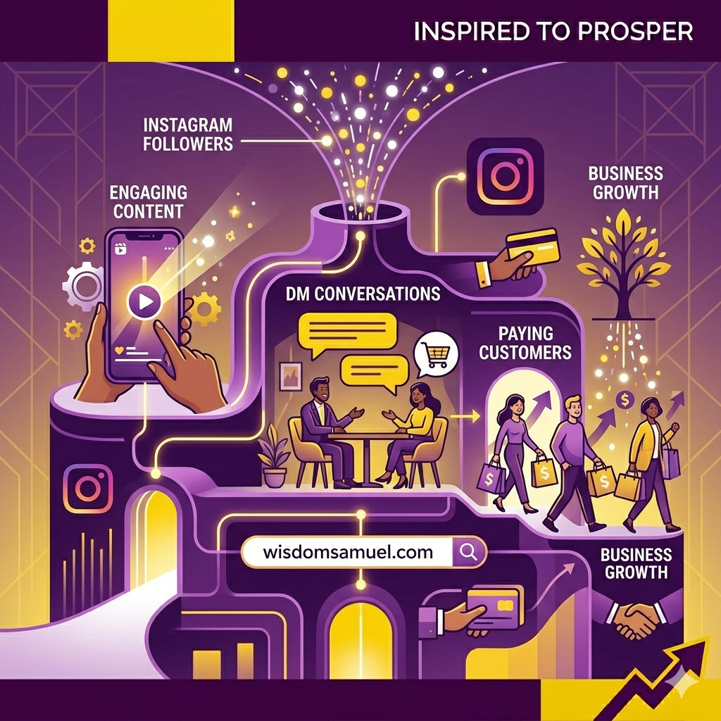 Turning Instagram followers into paying customers using a sales system."