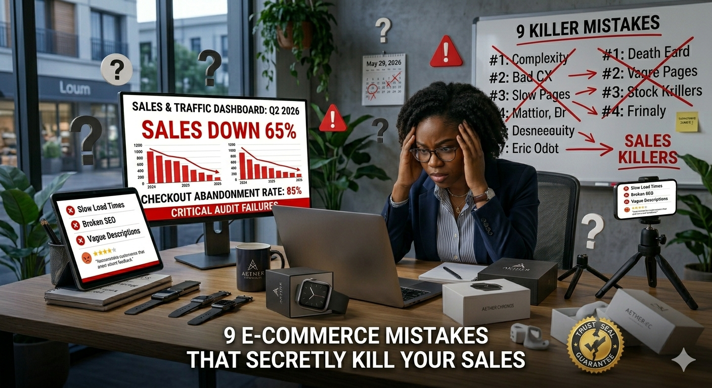 9 E-COMMERCE MISTAKES THAT SECRETLY KILL YOUR SALES