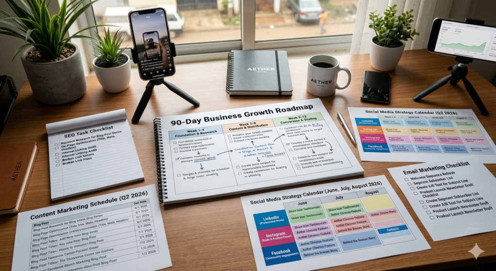 HOW TO ATTRACT CUSTOMERS TO AN ONLINE STORE WITHOUT RUNNING ADS IN 2026 Ninety-day action plan for growing an online store without paid advertising