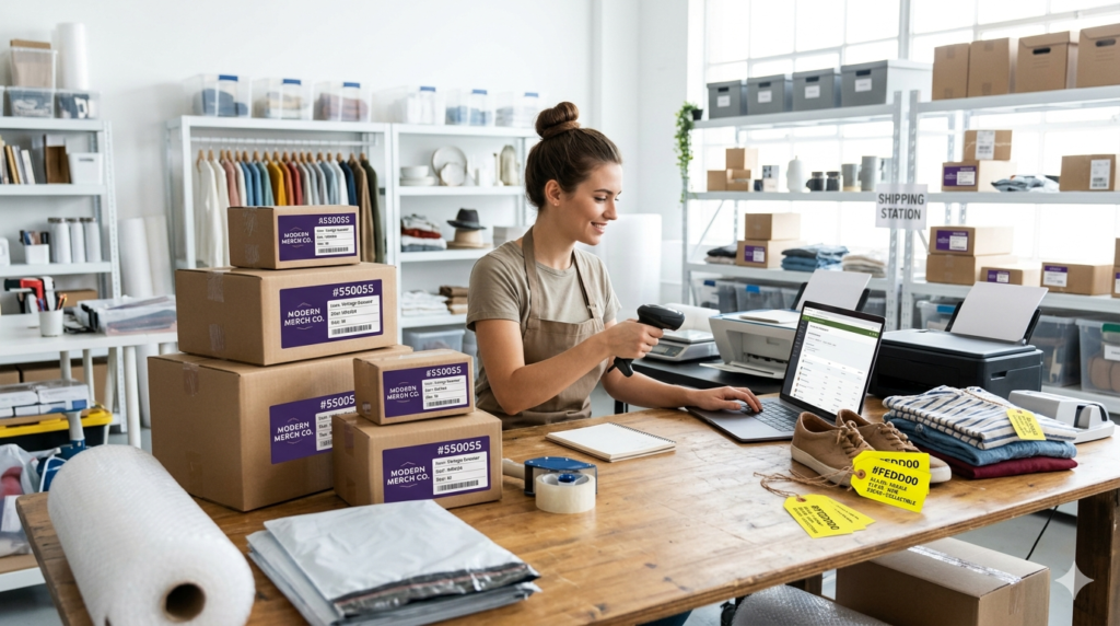 E-commerce reselling business with product sourcing and sales