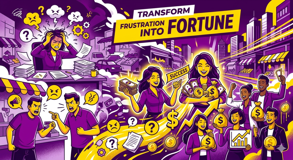 Identifying real customer problems that can become business opportunities.