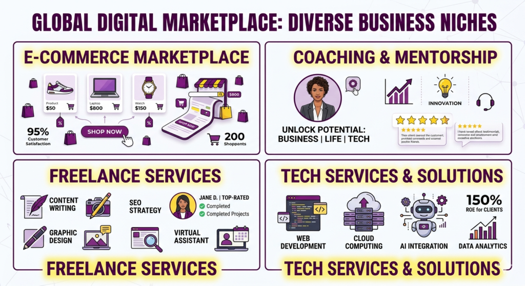 Examples of profitable business niche opportunities in 2026