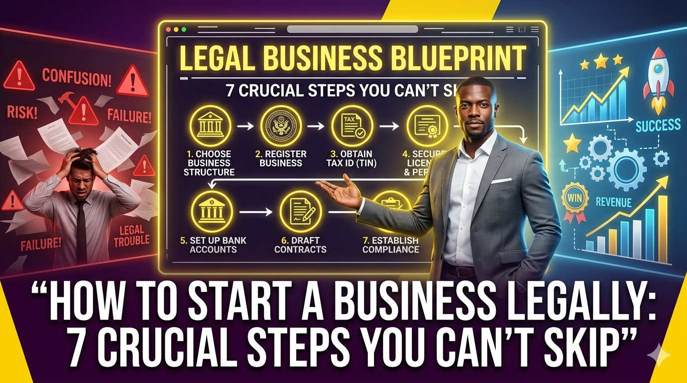 HOW TO START A BUSINESS LEGALLY: 7 CRUCIAL STEPS YOU CAN’T SKIP